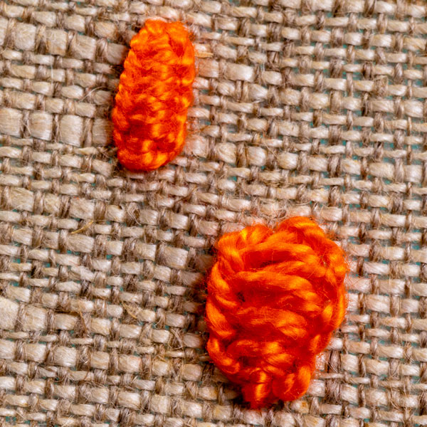 Stitch steps: Double cast-on stitch