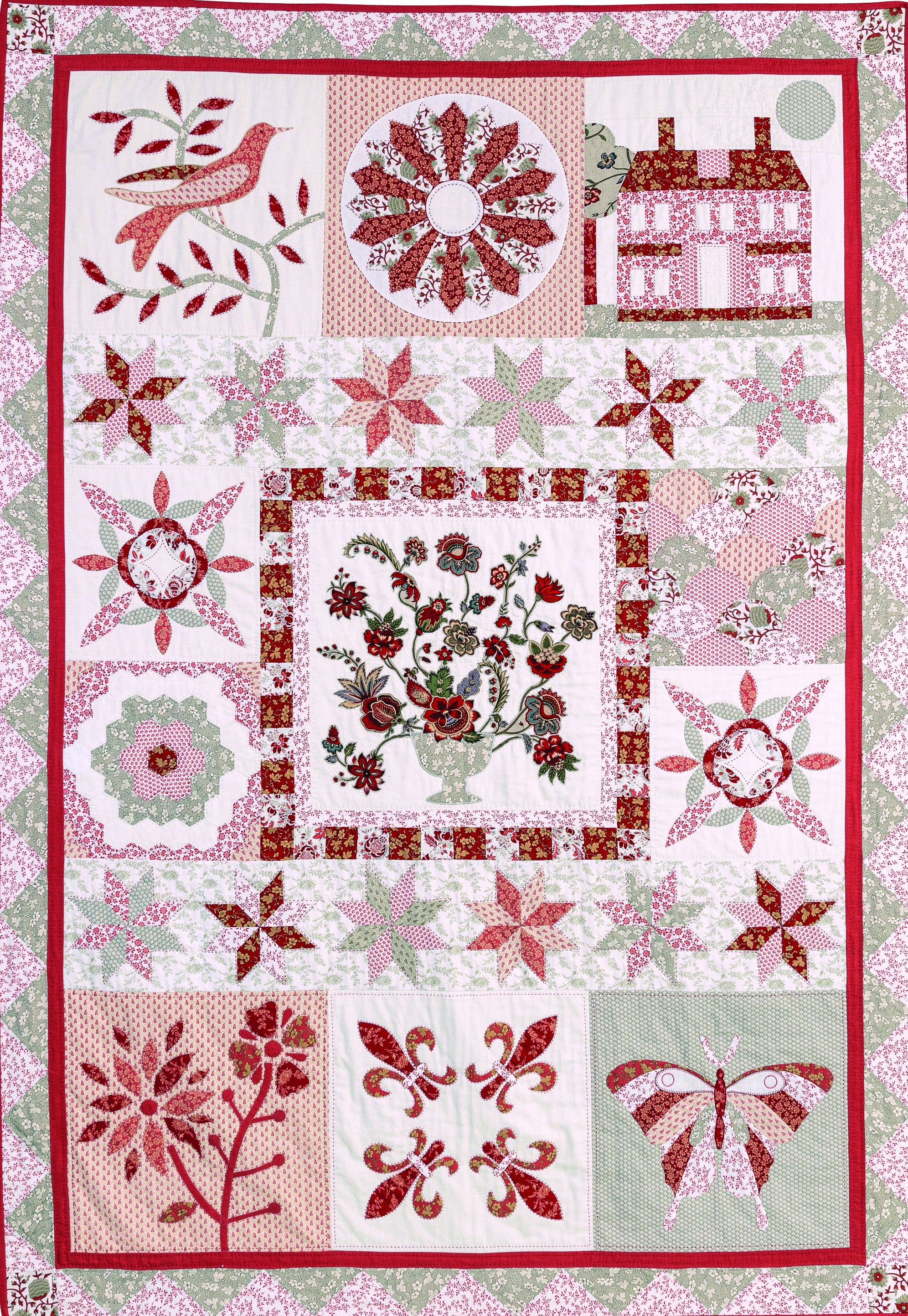 Cutting Guides: Homespun Block of the Month 2022